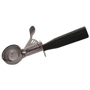 Winco No.30 Ice Cream Disher with Plastic Handle, Black, Stainess Steel